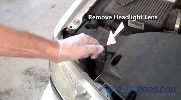 remove headlight lens