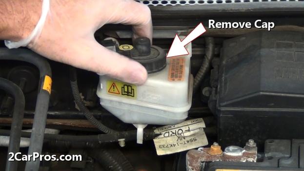 remove master cylinder cap