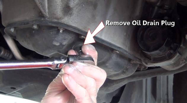 remove oil drain plug