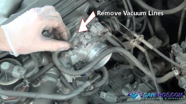 remove vacuum line