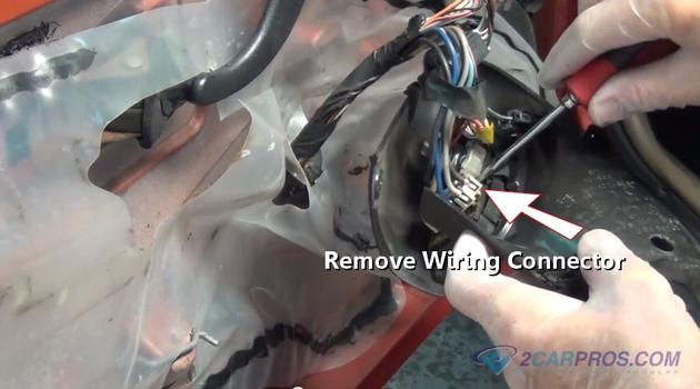 remove wiring connector