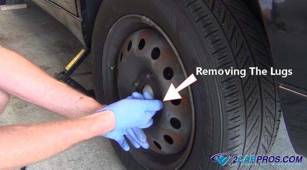 removing the lugs by hand