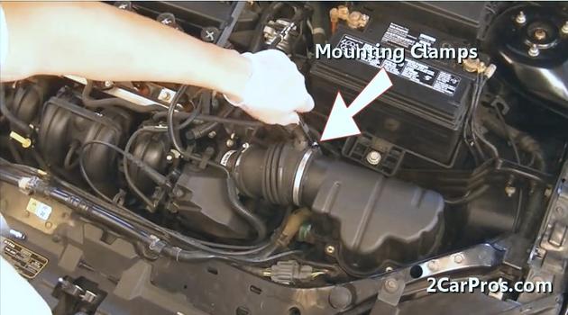 removing air intake clamp