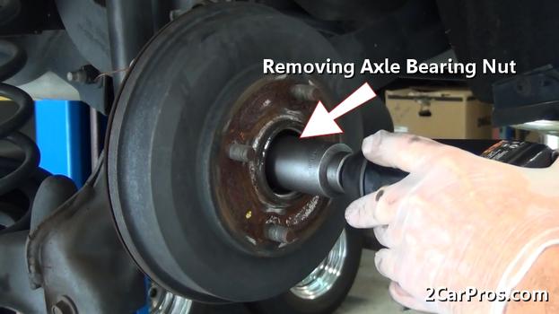 removing axle nut