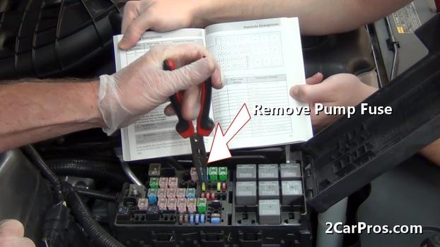 removing fuel pump fuse