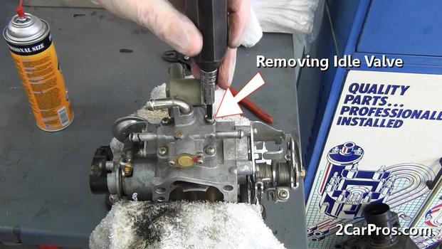 removing idle valve