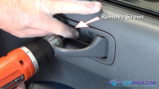 remove door panel screws