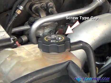 automtoive cooling system screw on type reservoir cap