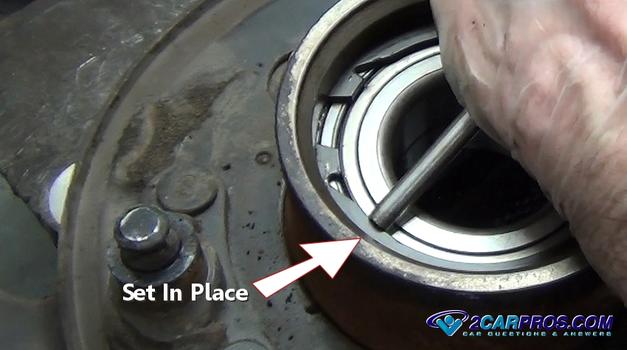 set axle bearing retainer snap ring