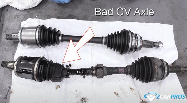 symptoms of a bad automotive cv axle
