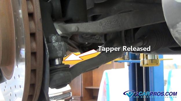taper released tie rod