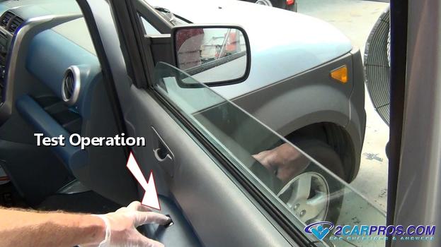 test window motor operation