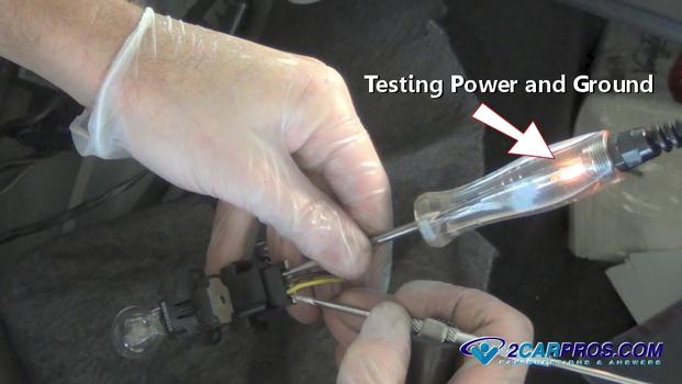 testing light power ground