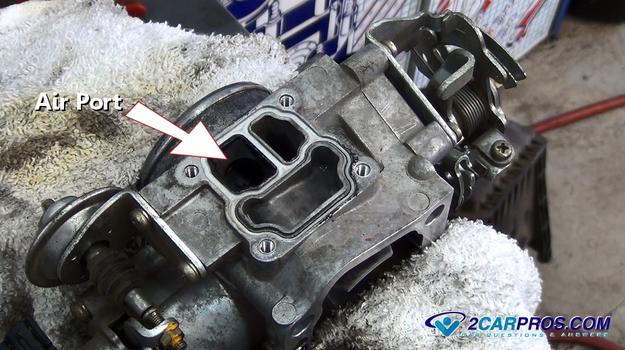 throttle bore air ports