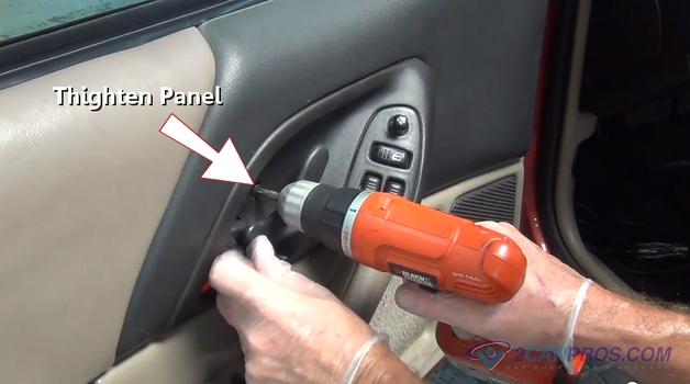 tighten door panel screw