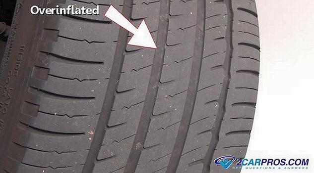tire over inflated