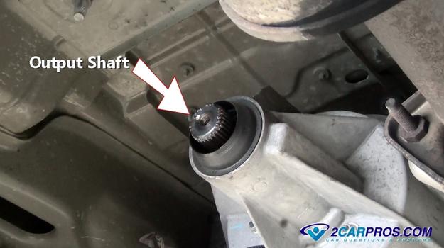 transfer case output shaft
