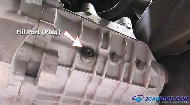 transmission fill plug port