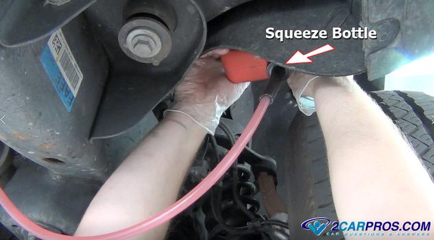 transmission fluid squeeze bottle