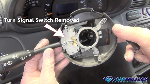 turn signal switch removed