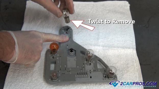 twist to remove blinker bulb