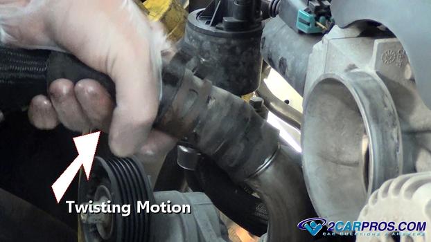 twisting hose remove