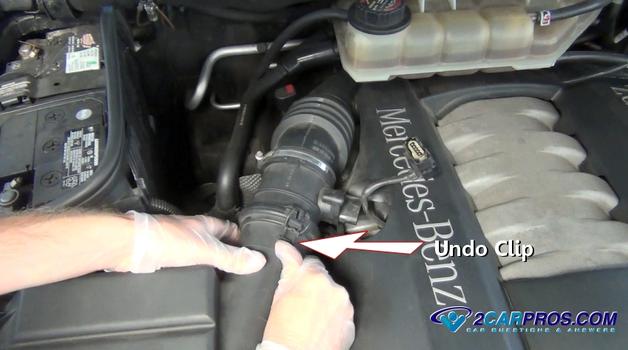 undo mass air flow clip