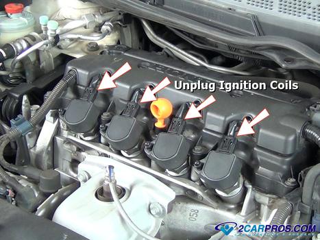 unplug ignition coils