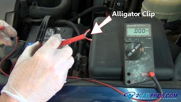 voltmeter alligator clip
