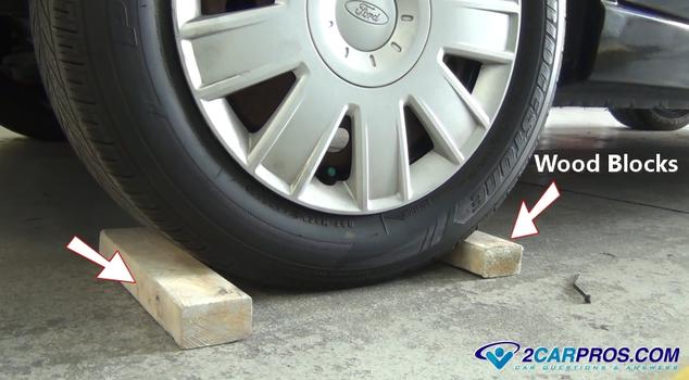 wood blocks tire